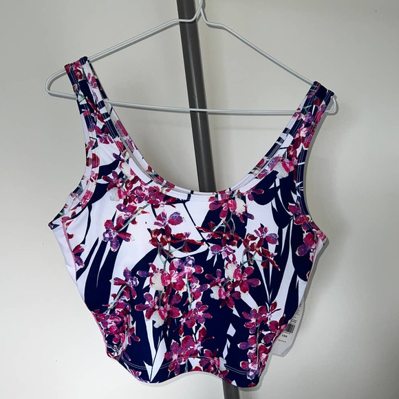New Fabletics Vasha Midi Floral Print Sports Bra size L - Picture 2 of 6